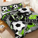 Fashion Down Quilt Cover Suit Football Printed Bedding Soft And Comfortable Suitable For Bedroom