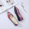 Light Color Shallow Mouth Pointed Flat Pumps Slip-on Gommino