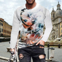 Trendy 3D Digital Printing Abstract Painting Long Sleeve