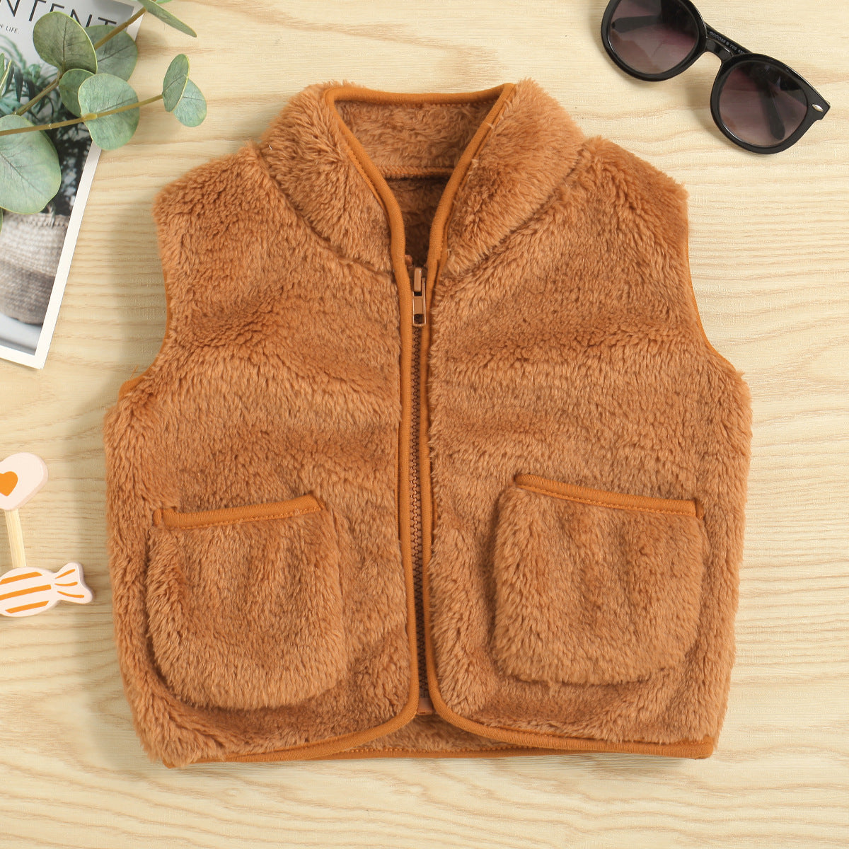 Winter Cardigan Cotton Zipper Vest