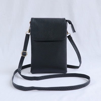 Retro Mini Multi-compartment Mobile Phone Shoulder Messenger Bag