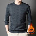 Autumn And Winter Fleece Lined Padded Warm Keeping Fashion Men's Sweater