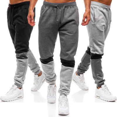 Fashion Stitching Design Sports Pants Men's Trend