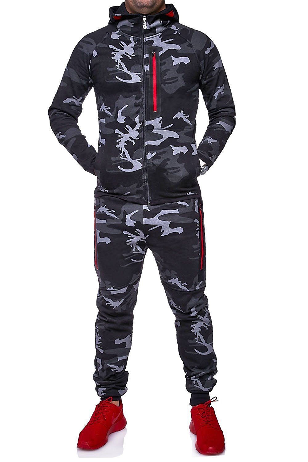 Hoodies camouflage sports suit