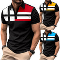 Men's Striped Printed Casual Top