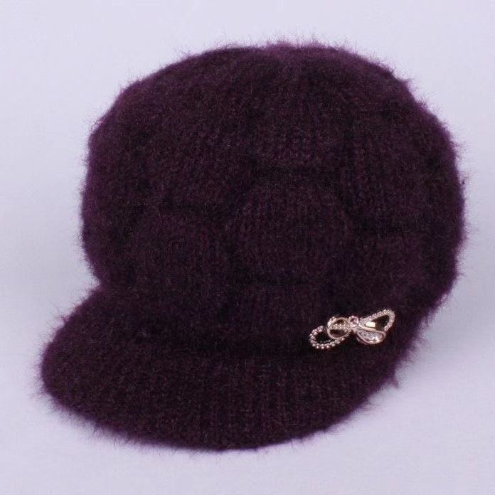 Middle-aged And Elderly Women's Thick Fleece Warm Hat