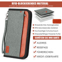 Anti-theft Swiping RFID Passport Case Large Capacity Long Passport Holder