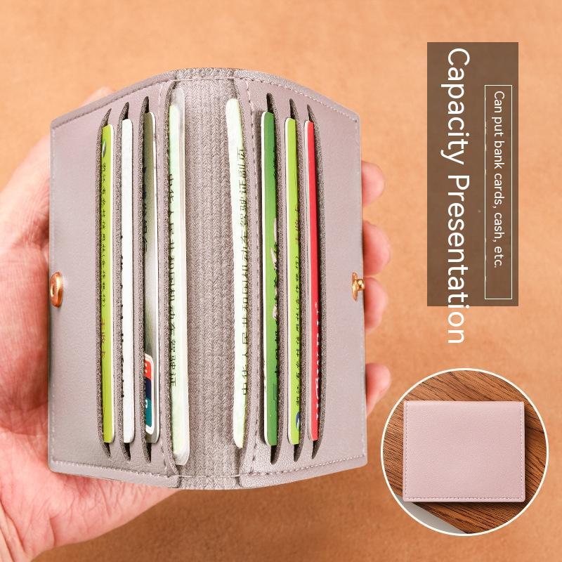 Women's Card Holder Ultra-thin Compact Bank ID Card Holder