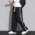 Sweatpants Men's Straight Casual Trousers Loose Wide Leg Sports Pants