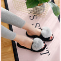 Plush Slippers Women's Cross Section To Keep Warm