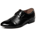 Men's casual pointed leather shoes