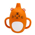 Children's Silicone Binaural Straw Anti-overflow Sippy Cup