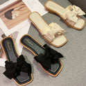 Fashion Home Flat Non-slip Fairy Style Word Sandals Soft Bottom