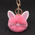 Personalized Ears Kitten Beard Plush Cute Keychain