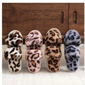 Suede Leopard Print Indoor And Outdoor Slippers