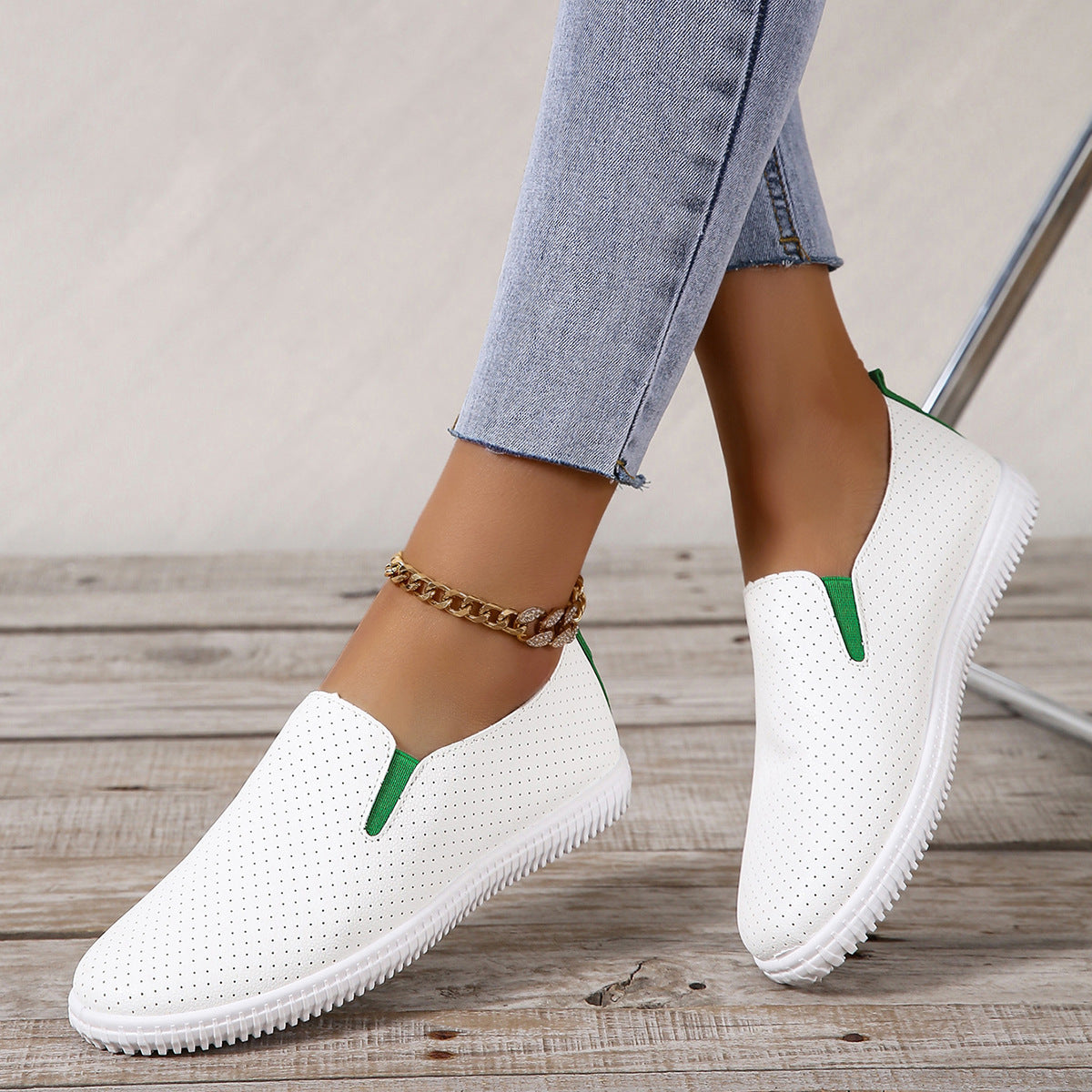 Fashion Hollowed-out Women's Casual Flat Shoes