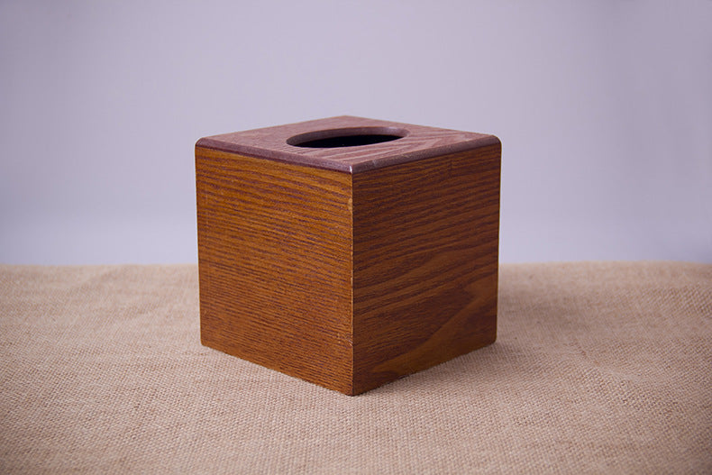 Wooden tissue box facial tissue box imitation mahogany