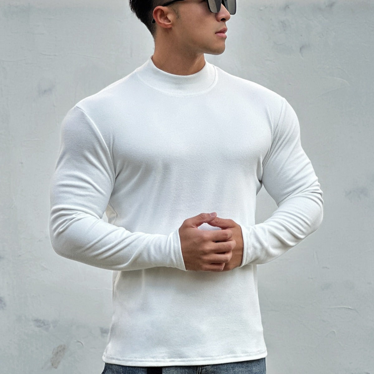 Double-sided Dralon Euro Turtleneck Long Sleeve Bottoming Shirt