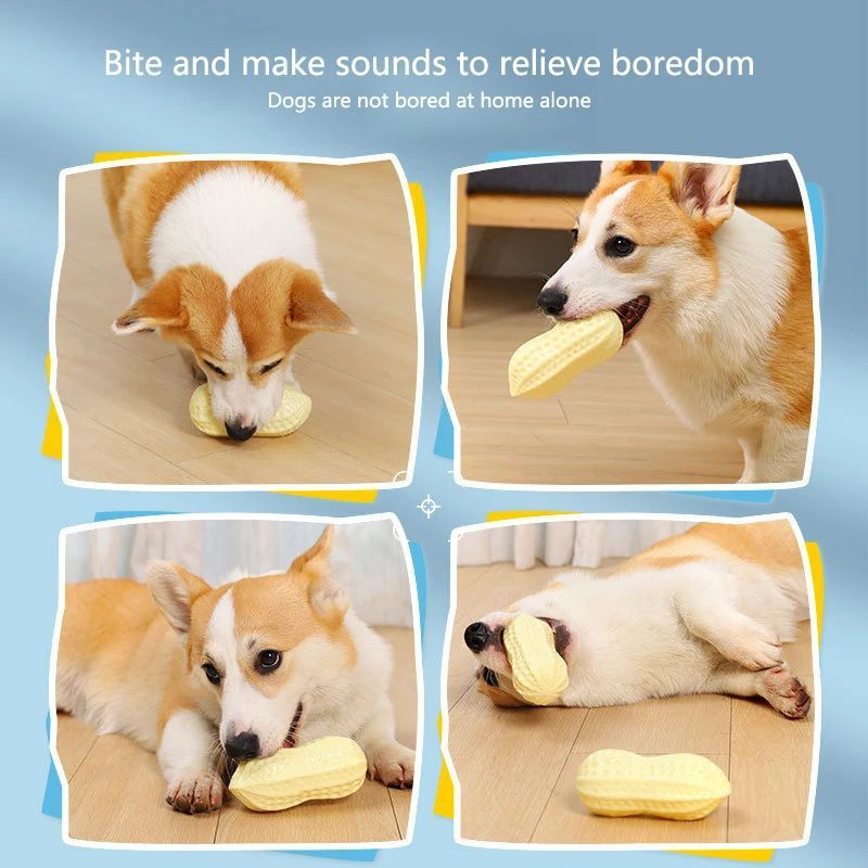 Rubber Vinyl Dog Toys For Small Dogs Elasticity Chew Boredom Relief Toys Teeth Cleaning Sound Toys Pet Stuff Accessories