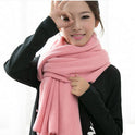 Casual Solid Color Warm And Long Couple Scarf