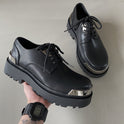 Ins British Style Thick Bottom All-match Casual Leather Shoes