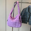 Women's Fashion Shoulder Crossbody Large Capacity Handbag Pleated Cloud Bag