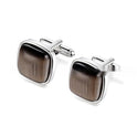 Men's High-end Opal Cufflinks Business Shirt French Cufflink Ornament