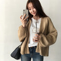 Knitted cardigan sweater coat