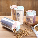 Healthy Containers Cereal Grain Dry Food Storage Tank Transparent Cover Plastic Case