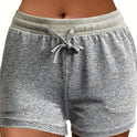 Drawstring Pocket High Elastic Loose Casual Shorts