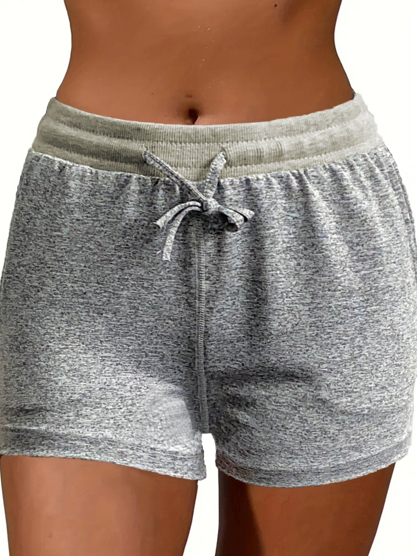 Drawstring Pocket High Elastic Loose Casual Shorts