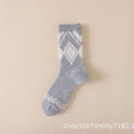 Autumn And Winter Ins Tide Mid-calf Thick Needle Double Needle Women's Socks