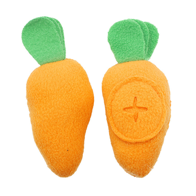 Pet Carrot Toy Dog Cat Rabbit Smell Hidden Food Find Food Interactive Game Sound Toy