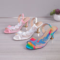 Summer New High Heel Sandals Stiletto Heel Rhinestone Buckle Sandals Fashion Sexy High Heels