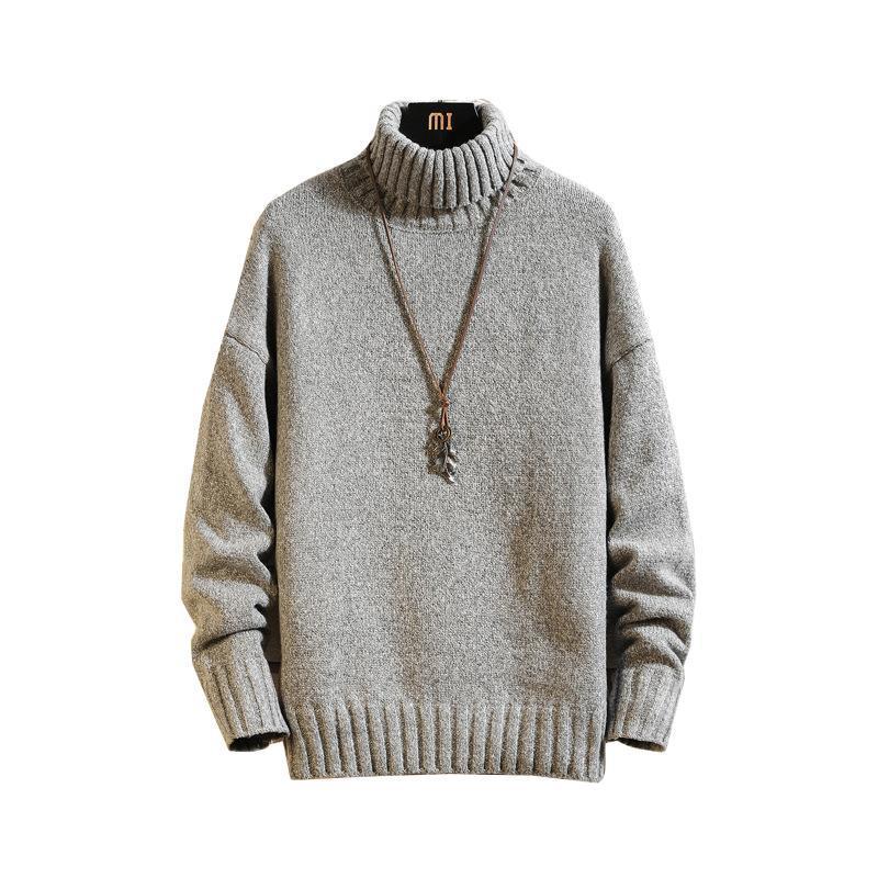 High-neck Thick Knit Warm Sweater Men's Wear