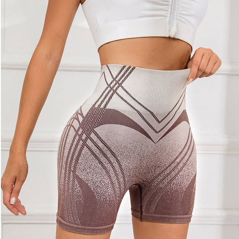 Female Gradient Sports And Fitness Shorts