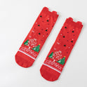 Cotton New Year Cartoon Stereo Ear Cute Elk Christmas Socks