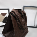 Simple Big Bag Soft Leather Large Capacity Shoulder Hand-held Tote