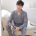 Spring And Autumn Loose Men's Pajamas Suit