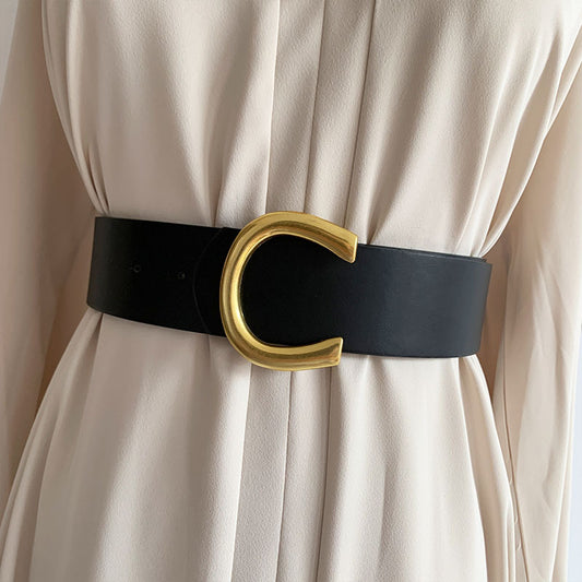 Black Women's Accessories Female Wide Belt