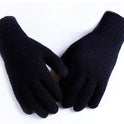 Outdoor Men's Split Finger Knitted Woolen Warm Gloves