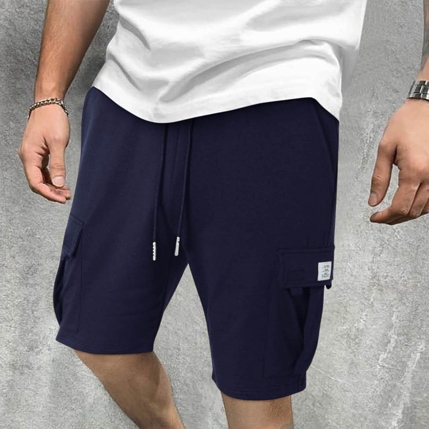 Workwear Shorts Men's Summer Korean Style