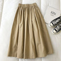 Solid Color Workwear Skirt Women's Korean Style