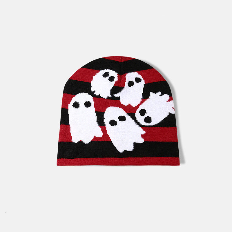 Halloween Stripes Knitted Hat Men And Women