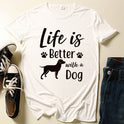 Our Dog Needed A Friend Letter Print Short-sleeve