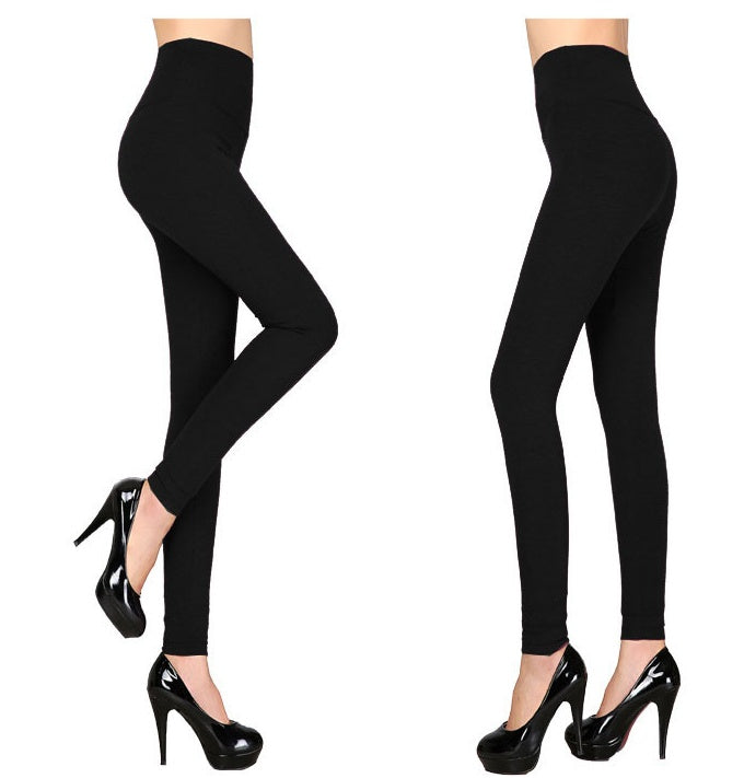 Side stripe sport versatile slim leggings female stretch outside wearing pencil pants cotton new feet pants