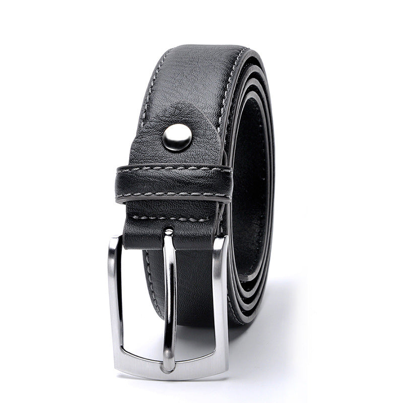 Men's Casual Pattern Pu Pin Buckle Belt