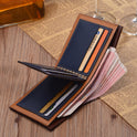 Casual Men's Short Embossed Wallet Horizontal Creative Thin Wallet