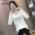 Half Turtleneck Slim Slimming Knitted Sweater