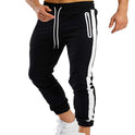 Men's Trendy Latest Running Fitness Side Contrast Color Velcro Sports Trousers